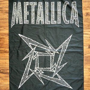 Vintage Metallica American Heavy Metal Band Cloth Poster Flag Banner, 42x29 in